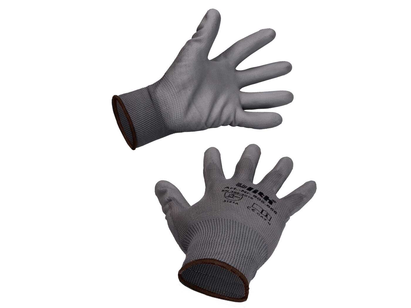 Gants de travail gants de mécanicien enduits de nitrile taille 8 (M)