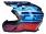 Casque Motocross OSONE S820 noir / bleu / rouge - taille S (55-56)