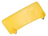 Becquet de garde-boue jaune avec logo Puch pour cyclomoteur Puch Maxi