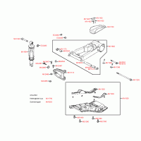 F18 Bras oscillant arrière et jambe de force de la suspension arrière