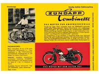 Zündapp Combinette pour flyer/prospectus original A5 exigeant