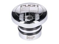 Bouchon de réservoir en acier inoxydable poli avec logo Puch pour Puch Maxi S, N
