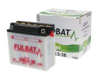 Batterie Fulbat 12N5,5-3B DRY avec bloc d'acide