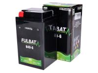Batterie Fulbat B49-6 6V 10Ah GEL pour BMW R25, R69, Vespa Sprint, Rally, SS, Super Sport, DKW, EMW, Simson AWO Touren / Sport