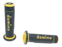 Poignées Domino A180 ATV 22/22mm noir-jaune