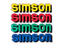 Lettrage Folie / autocollant réservoir différentes couleurs pour Simson S51