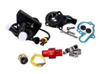 Kit pompe à eau complet VOCA Racing noir pour Minarelli AM, Generic, KSR-Moto, Keeway, Motobi, Ride, CPI, 1E40MA 1E40MB