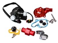 Kit pompe à eau complet VOCA Racing rouge pour Minarelli AM, Generic, KSR-Moto, Keeway, Motobi, Ride, CPI, 1E40MA 1E40MB