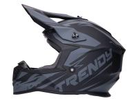 Casque Motocross Trendy T-903 Leaper noir / gris mat - différentes tailles