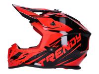 Casque Motocross Trendy T-903 Leaper noir / rouge - taille XL (61-62)