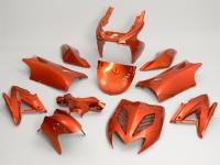 Kit d'habillage 11 pièces orange métallisé pour Yamaha Aerox, MBK Nitro 50ccm, 100ccm 2T