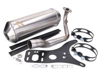 Pot d'échappement Turbo Kit GMax acier inoxydable pour Peugeot Django 125, 150 AC 4T 14-20