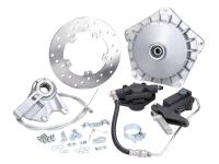 Kit de frein à disque GRIMECA NT Classic Look Moignon d=20mm semi-hydraulique Argent pour Vespa PK50-125, ​S, ​SS, ​XL, ​XL2, ​P200E, ​PX80-200, ​Lusso, T5