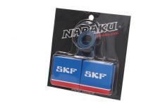 Kit roulements de vilebrequin Naraku SKF C4 à cage métallique pour Derbi EBE, EBS, D50B0 =  NK104.21