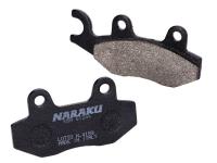 Plaquettes de frein Naraku bio pour Keeway, Kymco, Peugeot, TGB