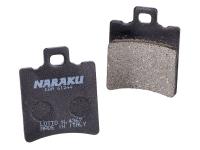 Plaquettes de frein Naraku bio pour Aprilia, Malaguti, MBK, Piaggio, Yamaha