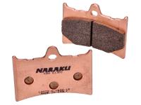 Plaquettes de frein Naraku synthétique pour Aprilia AF1 Futura 125, RS 125