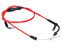 Câble de gaz complet Doppler PTFE rouge pour Rieju MRT, MRX, SMX, RRX, Tango, RS3