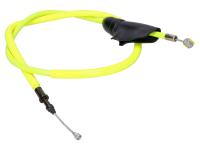 Câble d'embrayage Doppler PTFE jaune néon pour Aprilia RX 50 06-, SX 50, Derbi Senda 06-, Gilera SMT, RCR