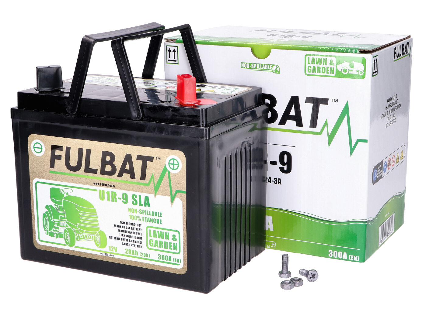 Batterie Fulbat U1R-9 SLA pour tracteur tondeuse
